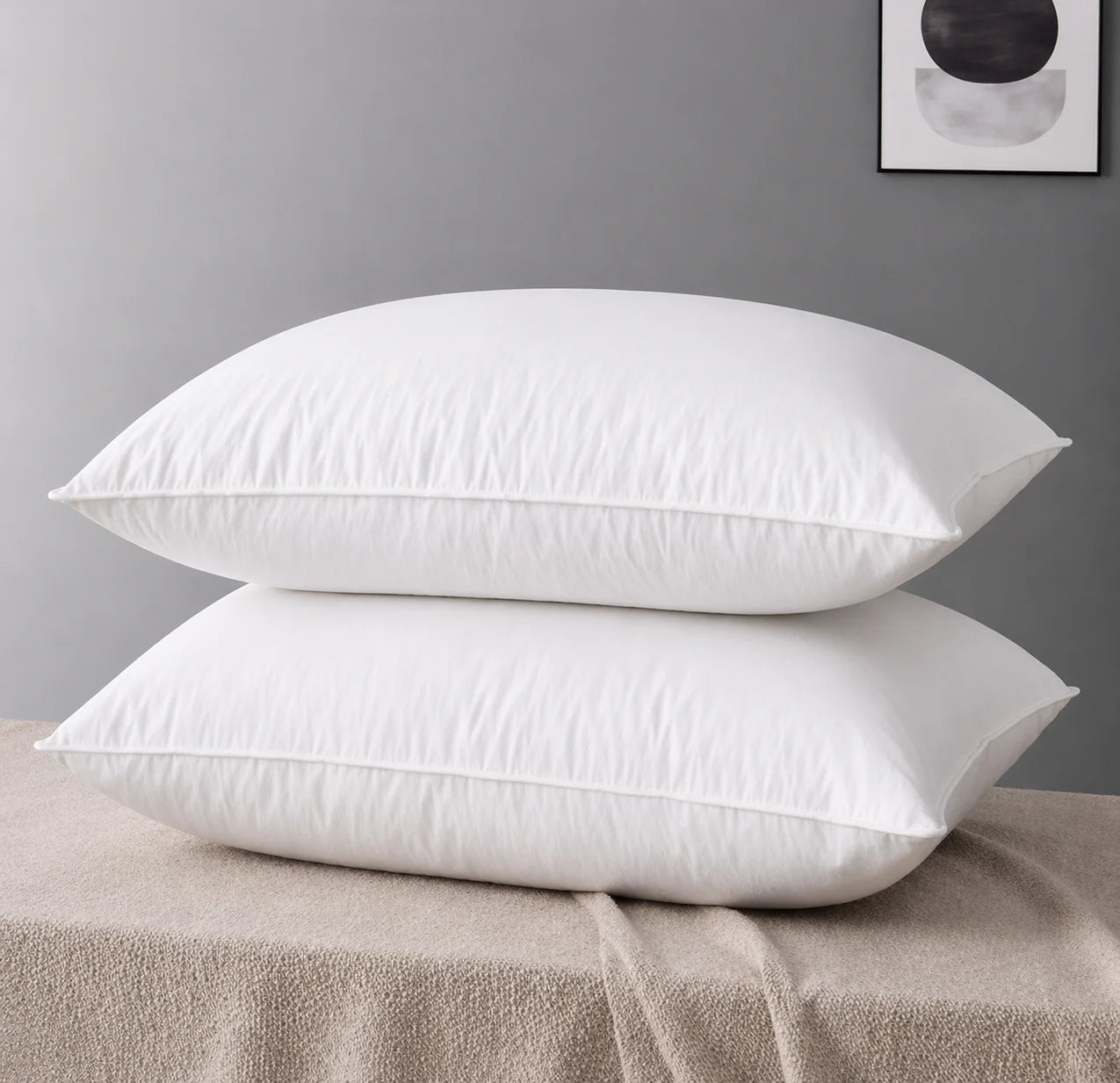 Dormira™ German Made Hungarian Goose Down & Feather Pillow | Soft, Breathable & Luxury Sleep